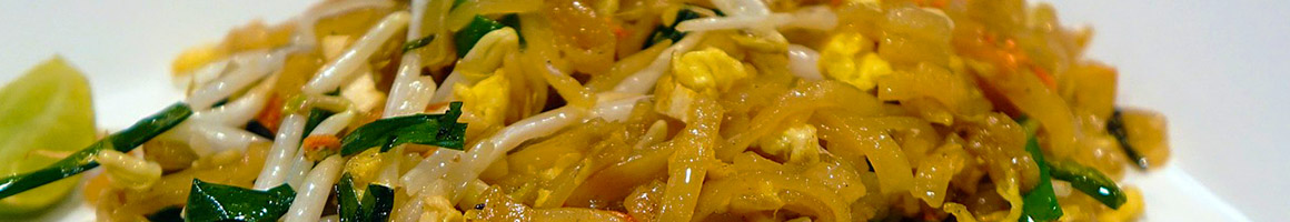 Eating Thai at Bangkok Thai Cuisine restaurant in Hyannis, MA.